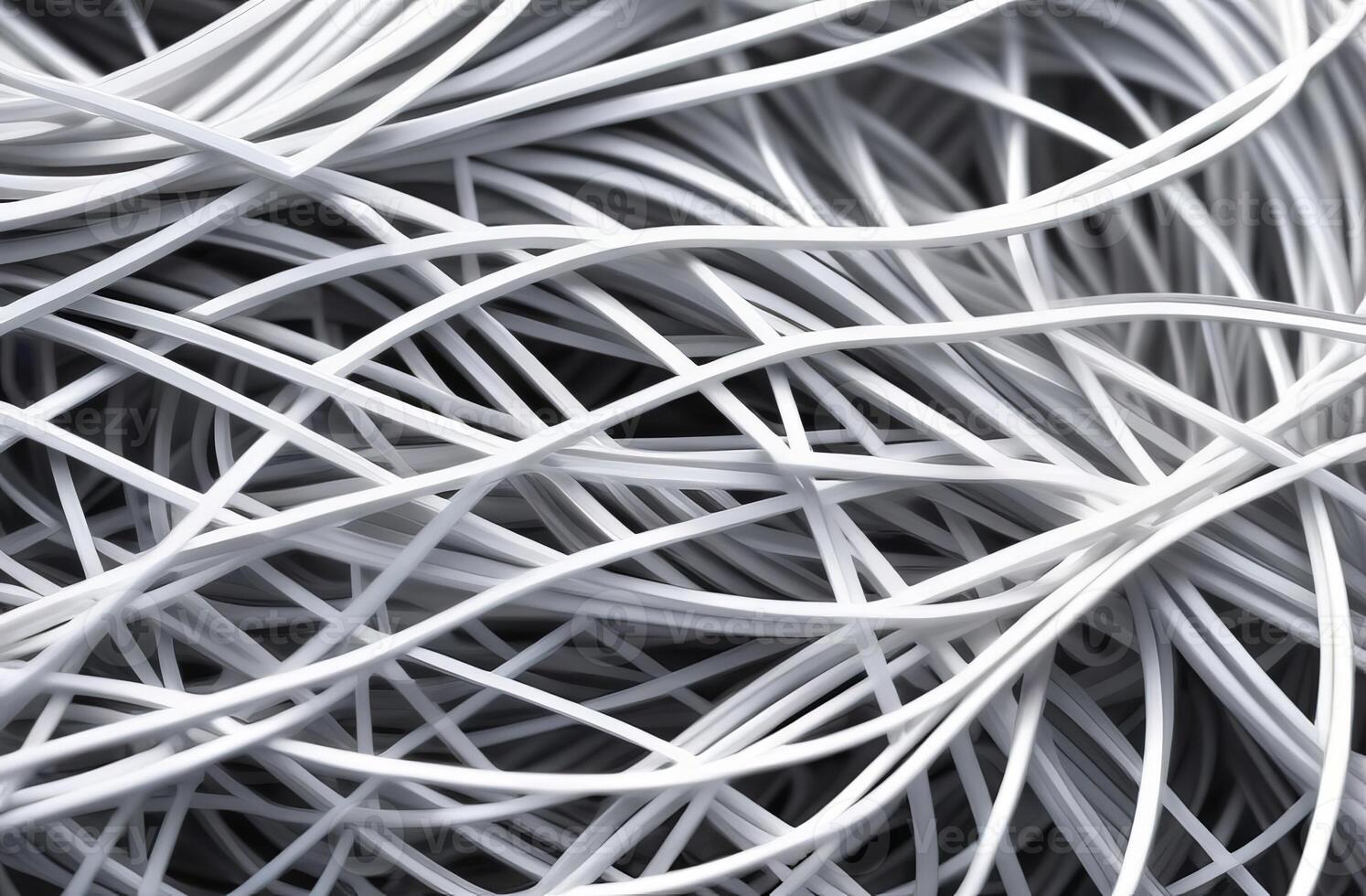Background of white cables photo