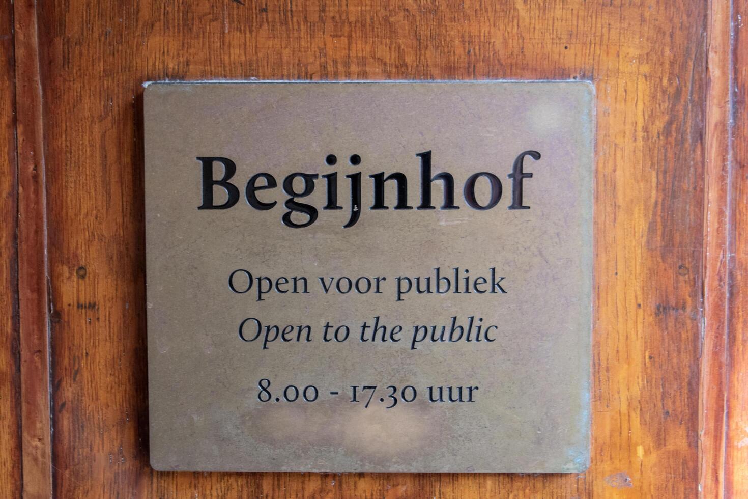 Entrance Sign At The Begijnhof At Amsterdam The Netherlands 18-2-2020 photo