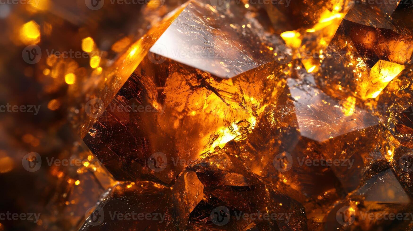 Detailed view of sphalerite showcasing deep brown tones and gold flecks photo