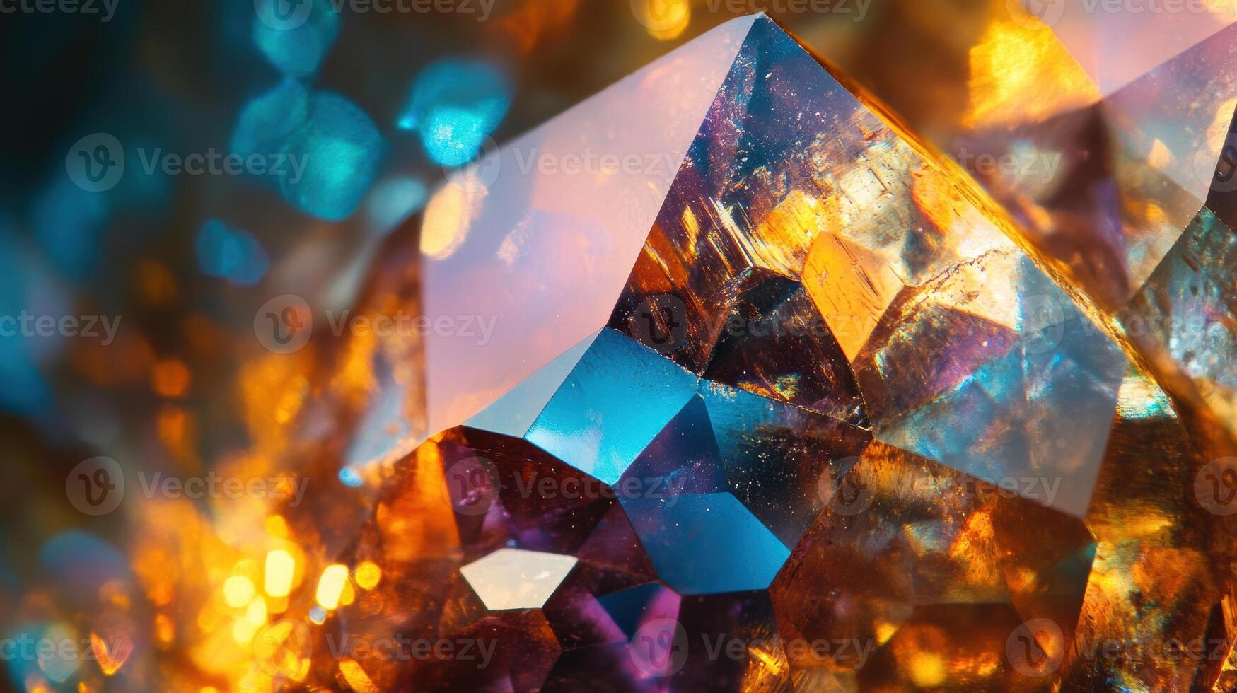Radiant zircon stone displaying deep orange color variations. photo