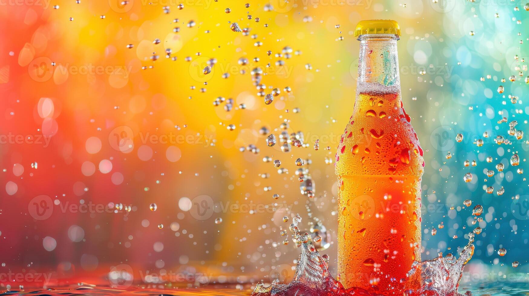 A Refreshing Splash of Summer in a Glass Bottle photo