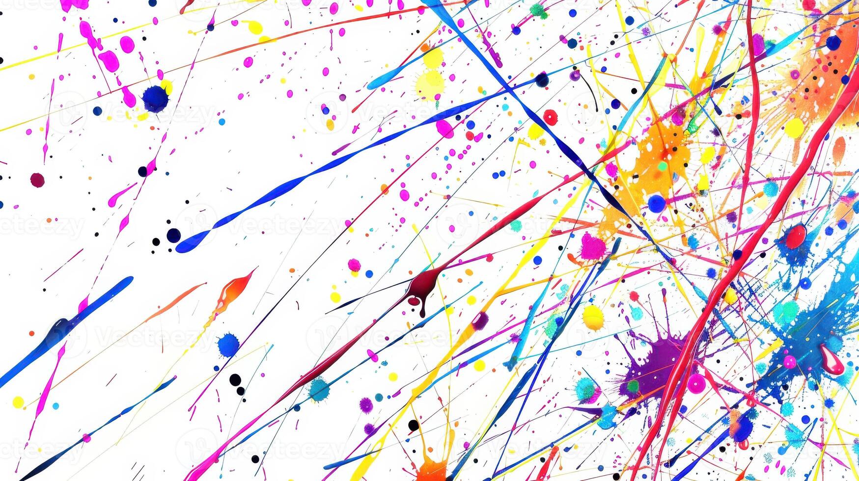 A Symphony of Colors in a Whimsical Abstract Painting photo