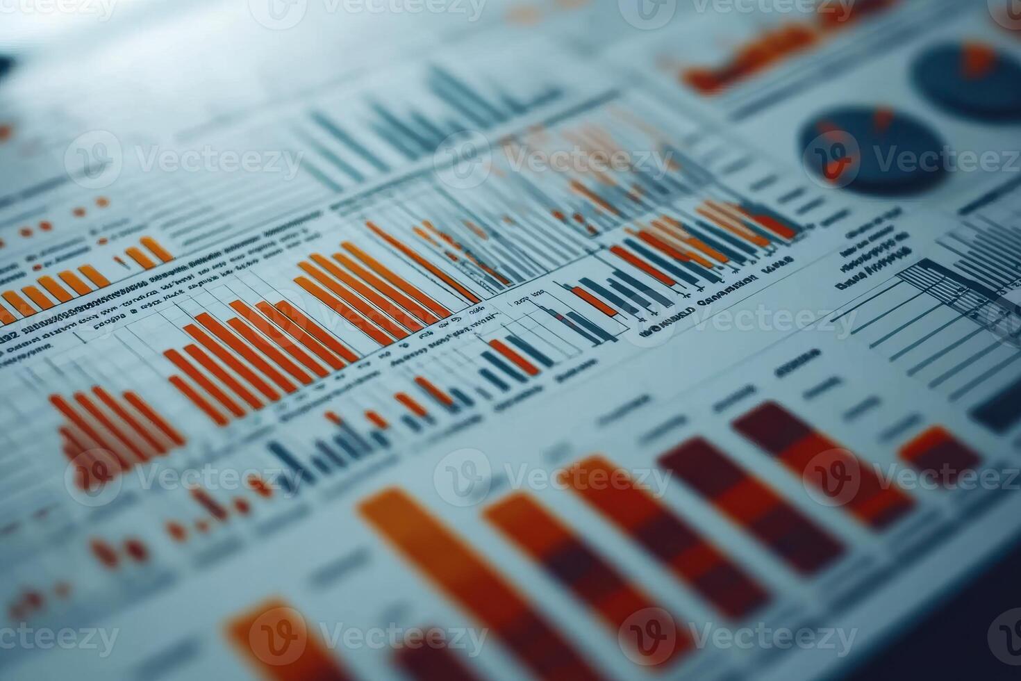 Colorful data visualizations showcasing trends and insights photo