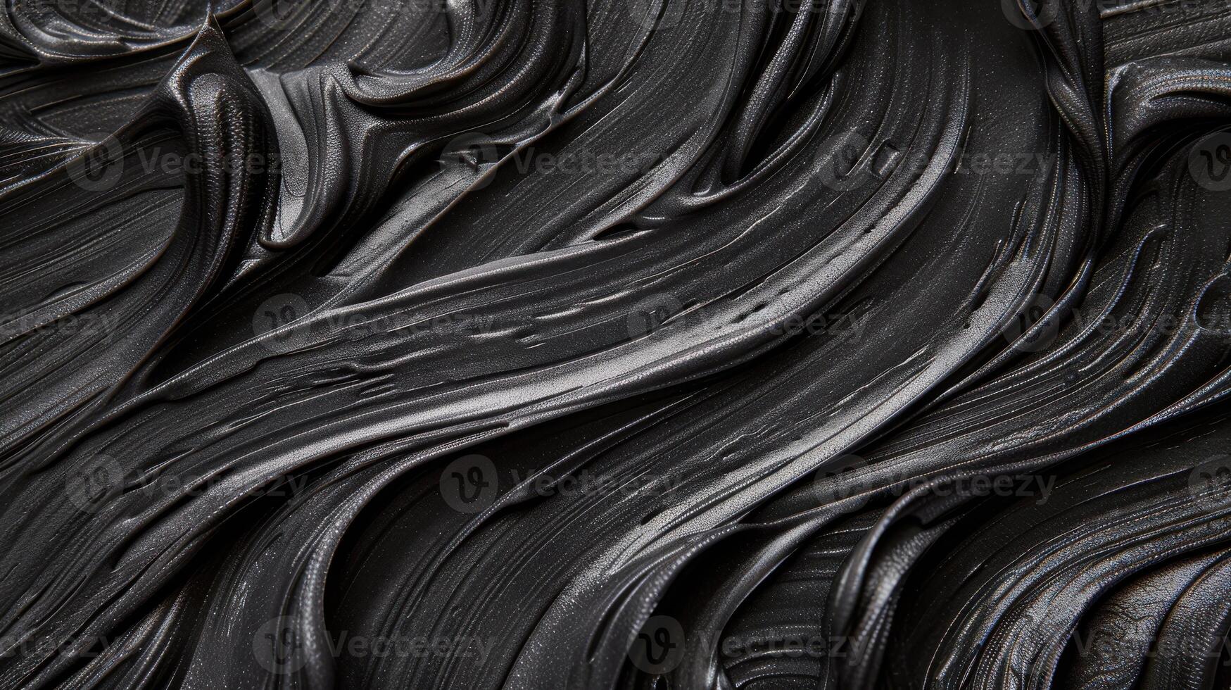 Abstract Black Swirls A Symphony of Shadows and Light photo