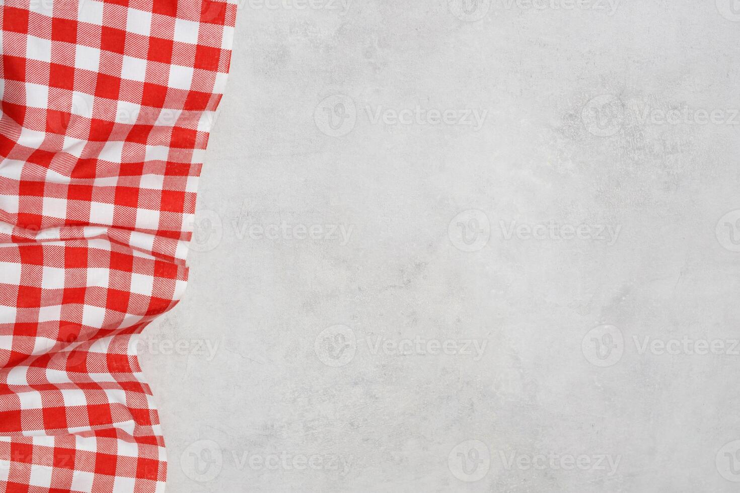 red white plaid tablecloth background photo