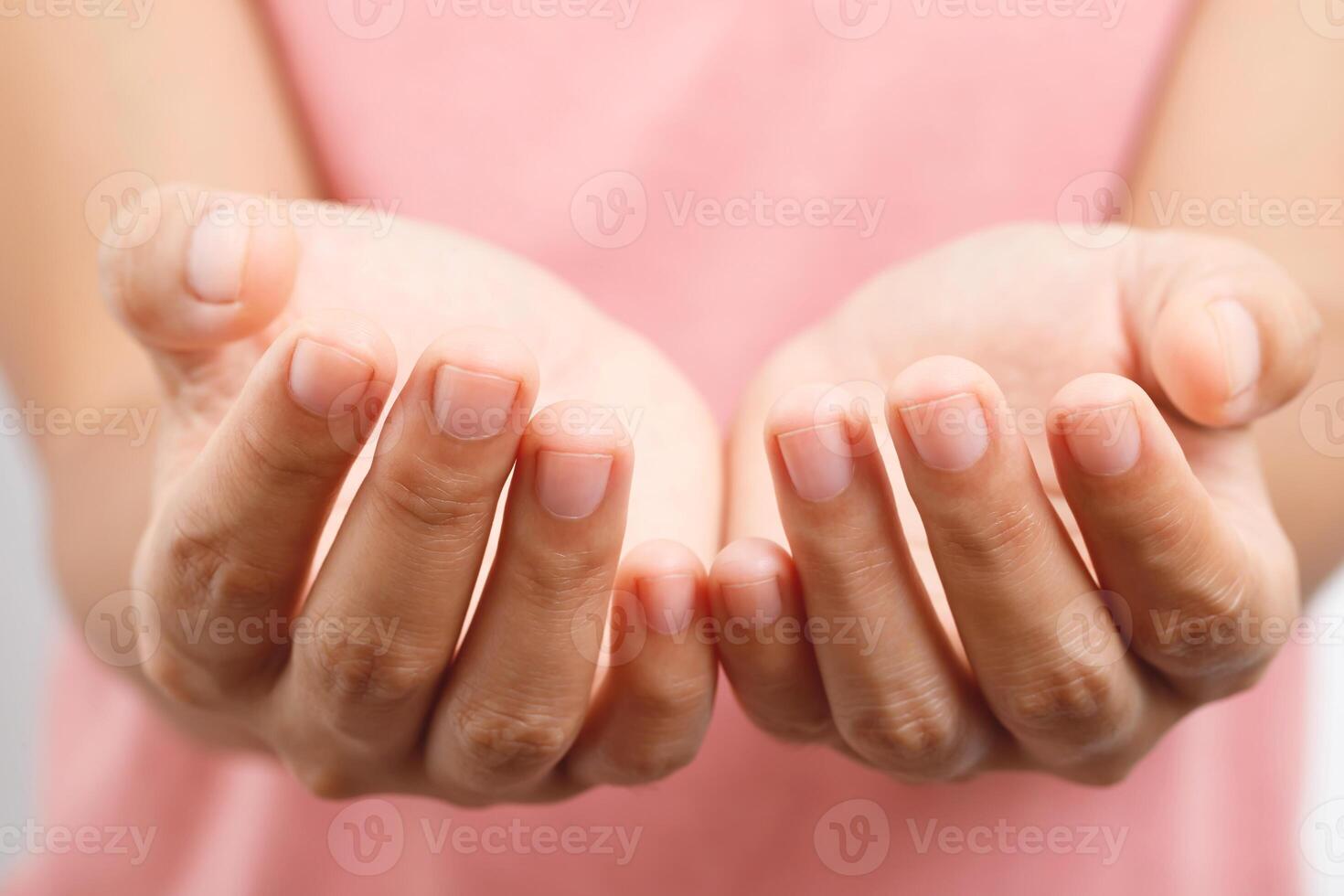 Hands and palms asking for opportunities to give and receive charity donations photo