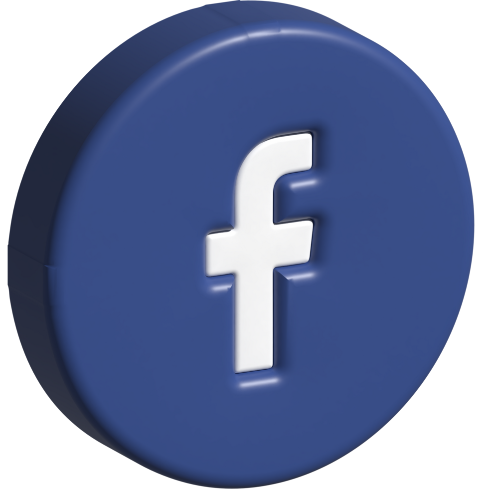 3d icon social media facebook png