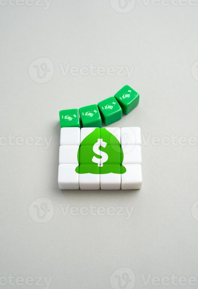 Reaching consensus when agreeing on a budget. Agreeing on how to achieve a healthy financial future. Negotiation and Flexibility. balance immediate financial needs with long-term goals. photo