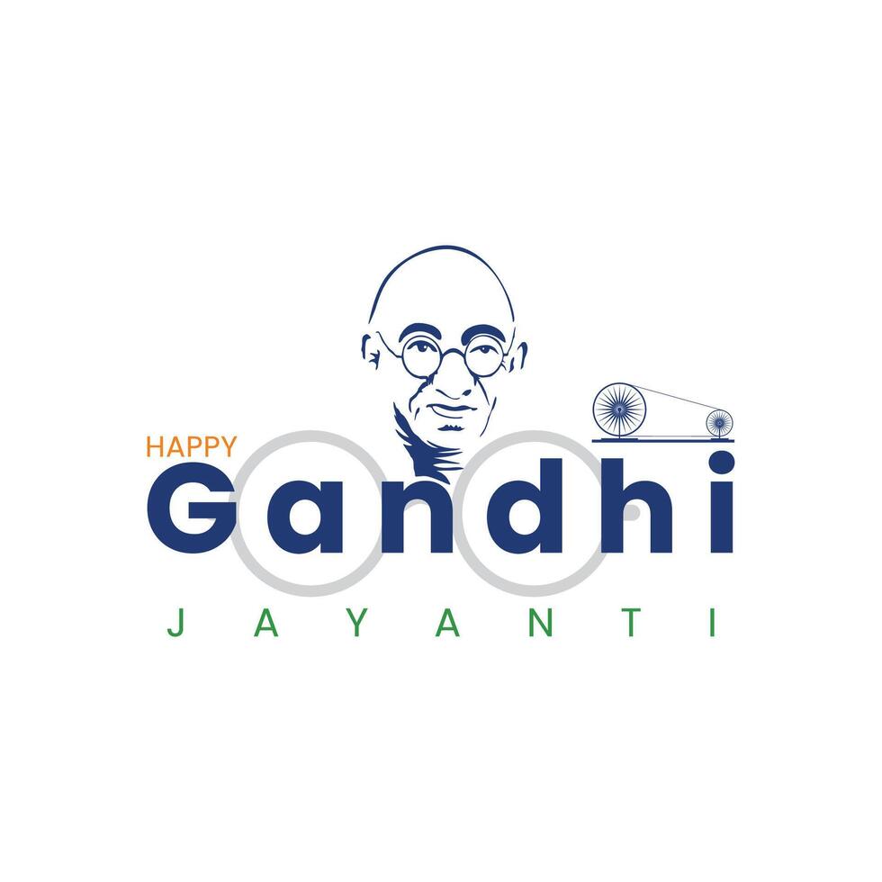 2nd october mahatma gandhi jayanti vector