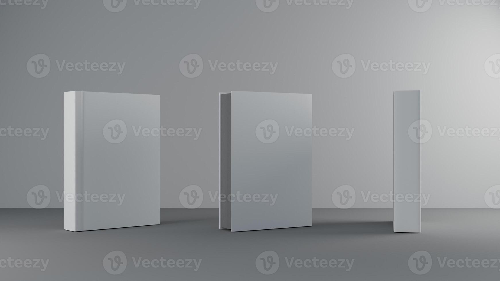 3D book cover Mockup to display your design with different angle photo