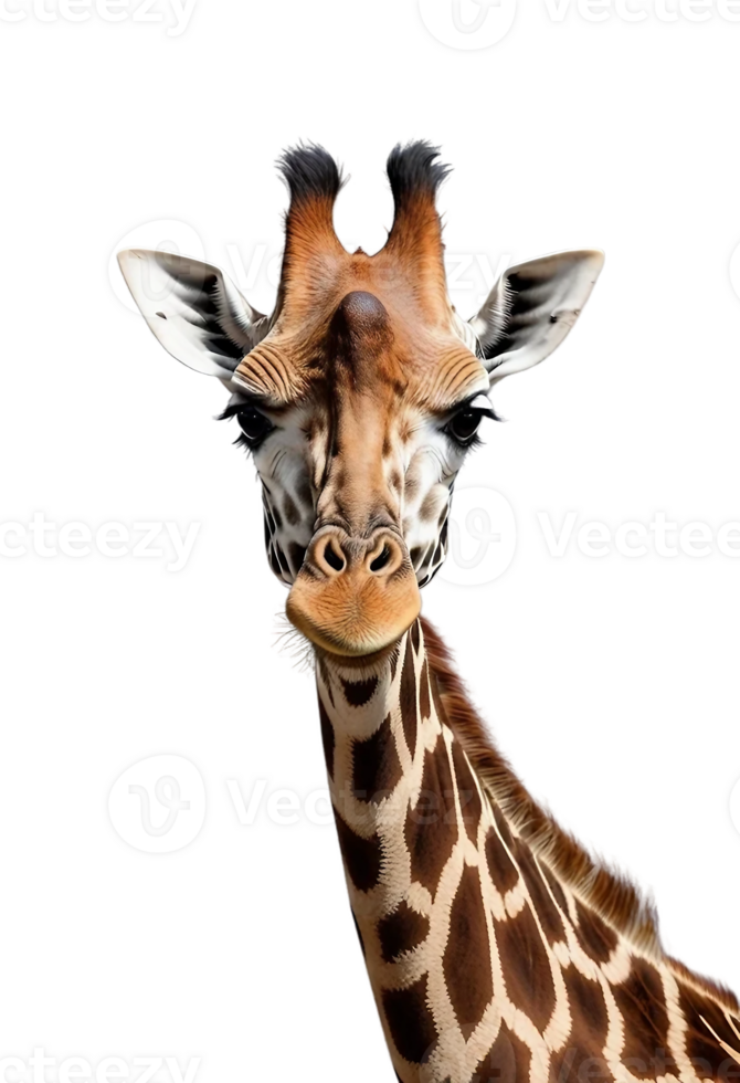 giraffe head on transparent background png