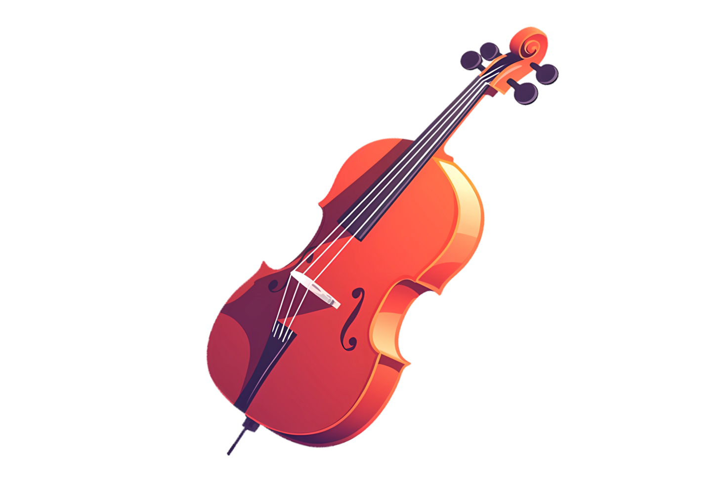 cello isolated at transparent background png