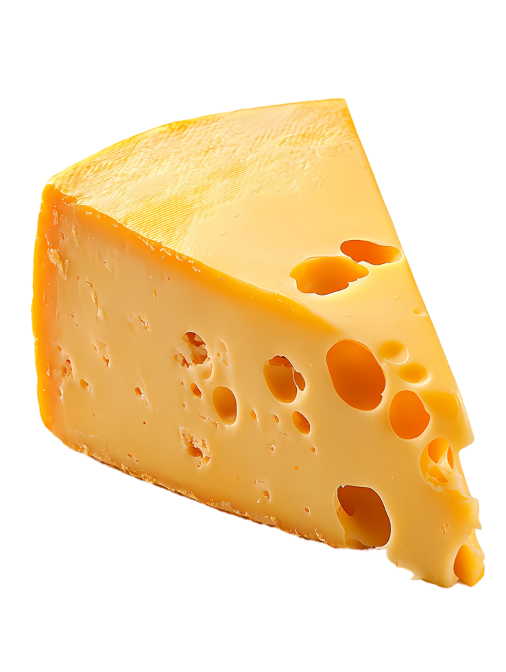 good cheese slice on a transparent background png