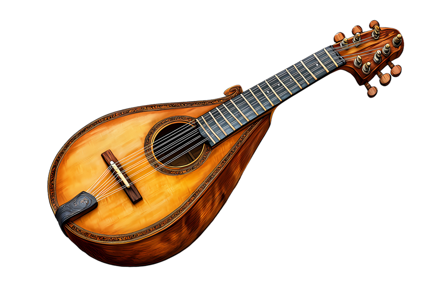 traditional music tool on transparent background png