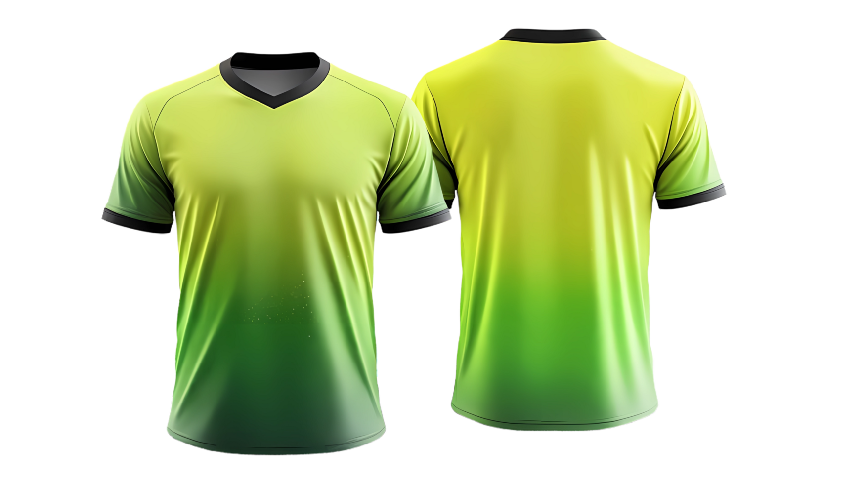 verde y amarillo fútbol jersey Bosquejo png