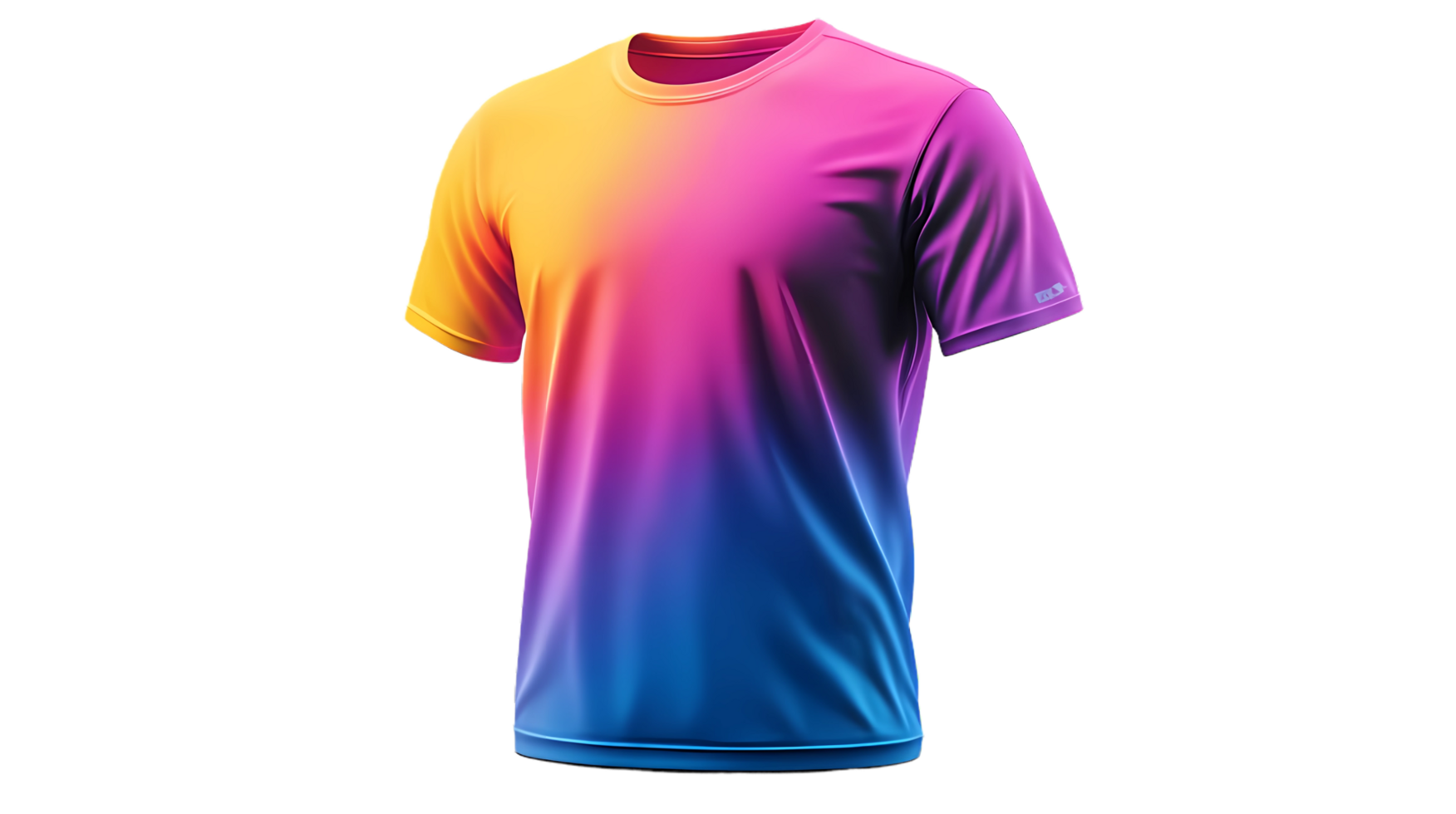 a colorful t - shirt on a transparent background png