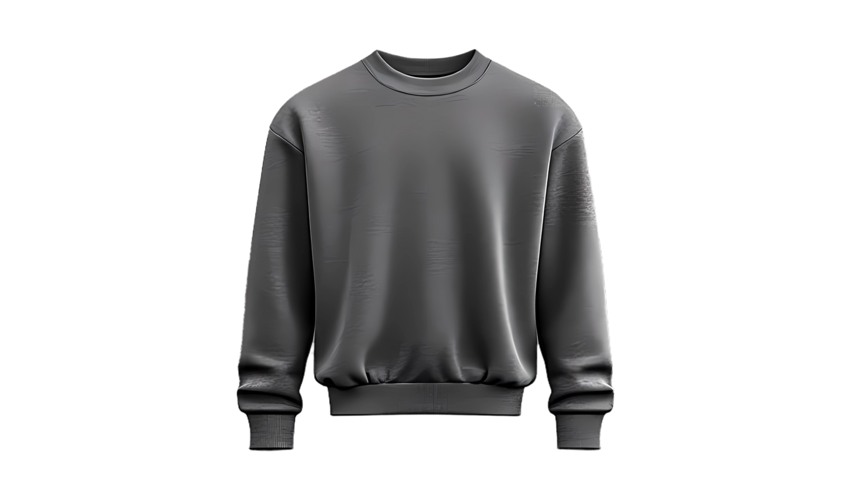 a gray sweatshirt on a transparent background png