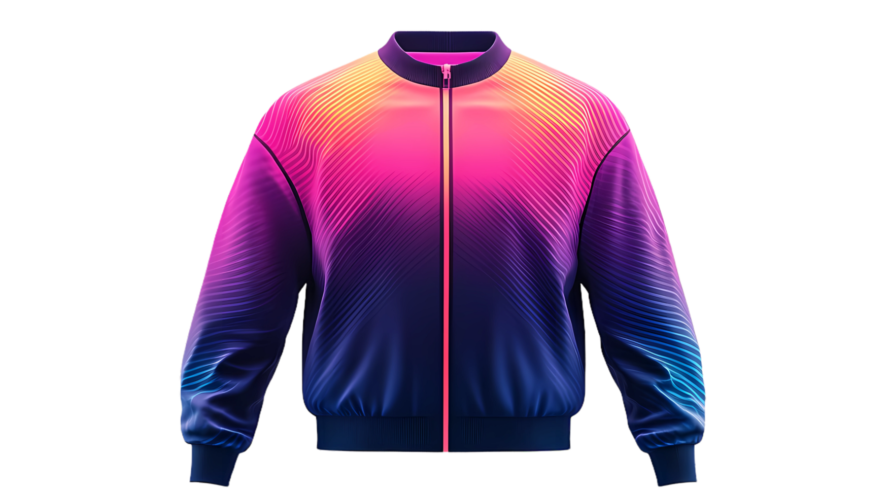 a jacket with a colorful design on it png