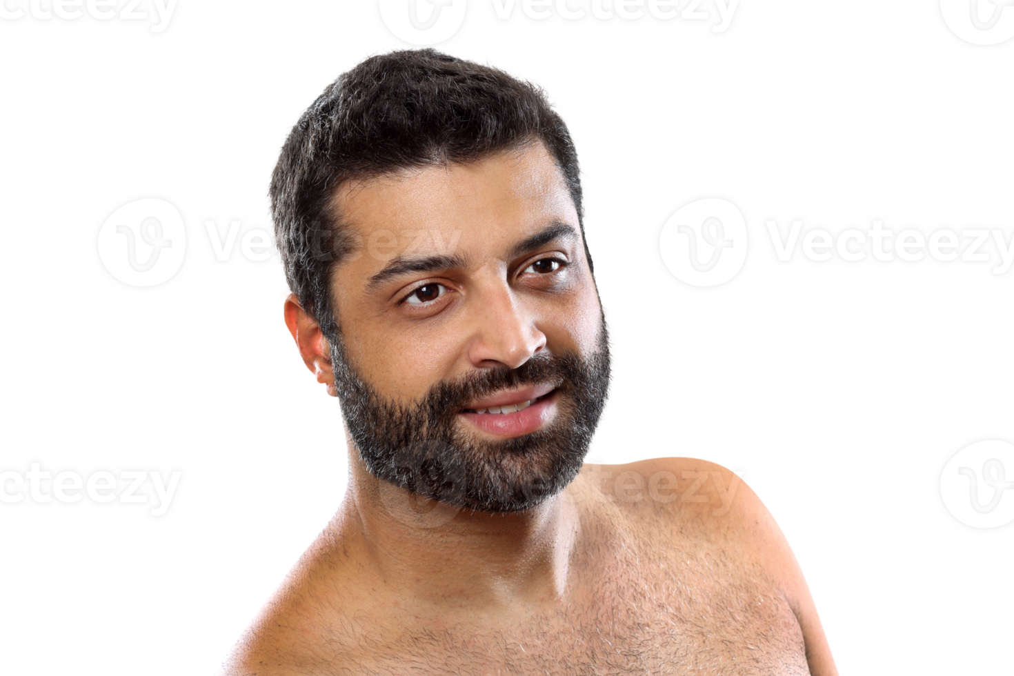 young brazilian model posing on neutral background png