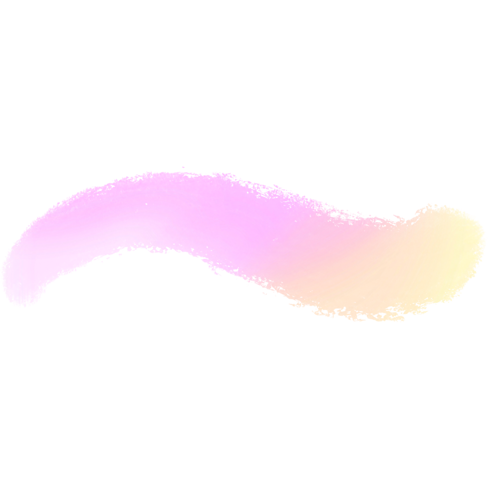 Hand drawn Pink Yellow gradient brush strokes blending into raw textured grunge edges png