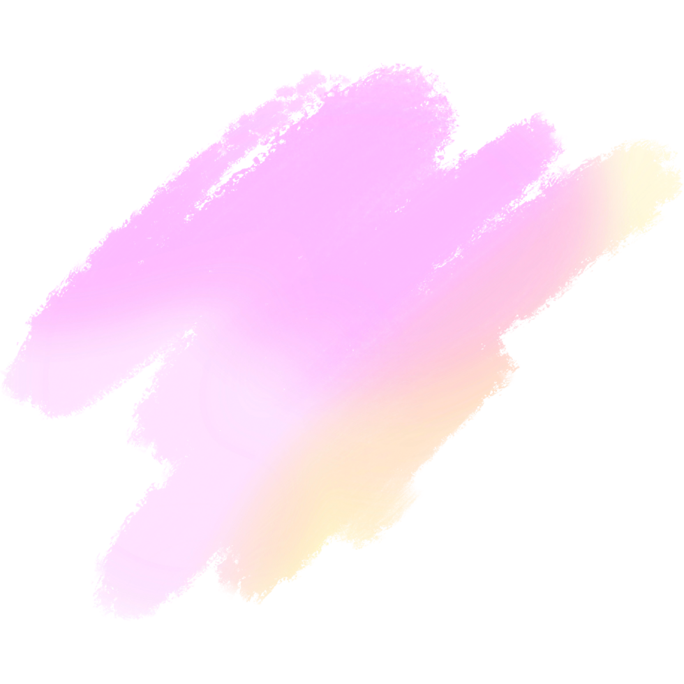 A bold Pink Yellow gradient brush stroke with rugged hand drawn grunge marks png