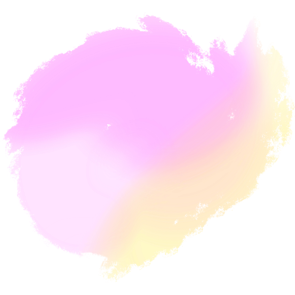 Hand drawn Pink and Yellow gradient brush strokes with bold rugged grunge marks png