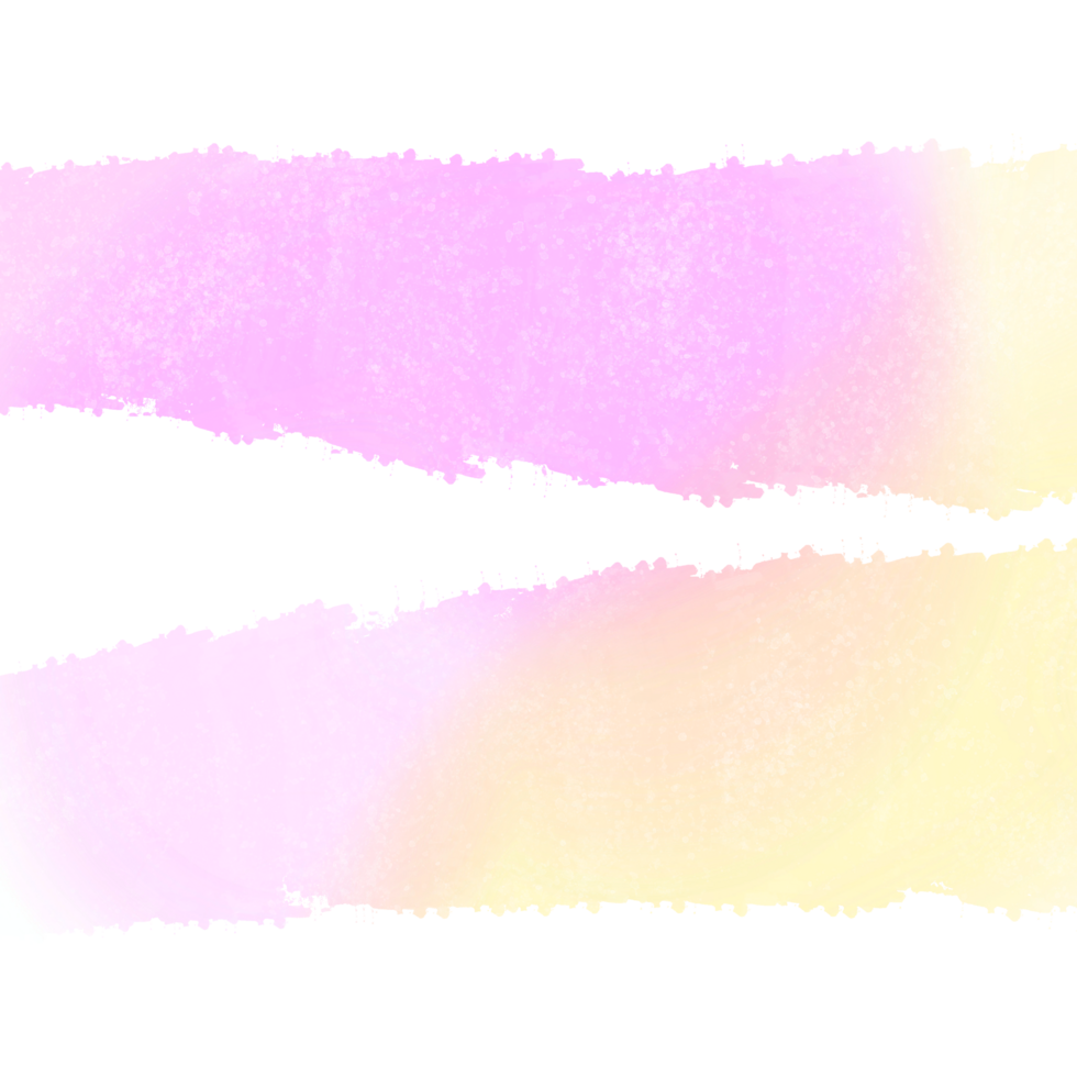 A textured Pink Yellow gradient stroke with rugged hand drawn grunge effects png