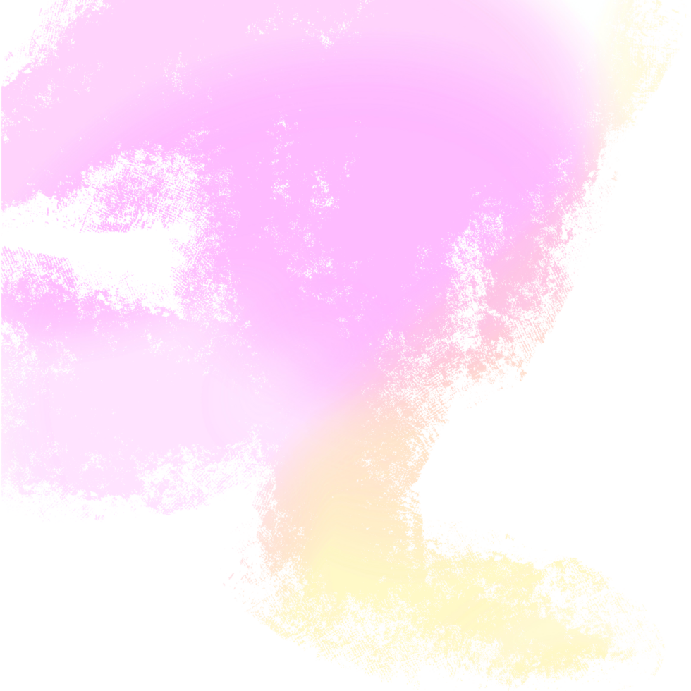 Rugged Pink Yellow gradient strokes blending into raw hand drawn grunge effects png