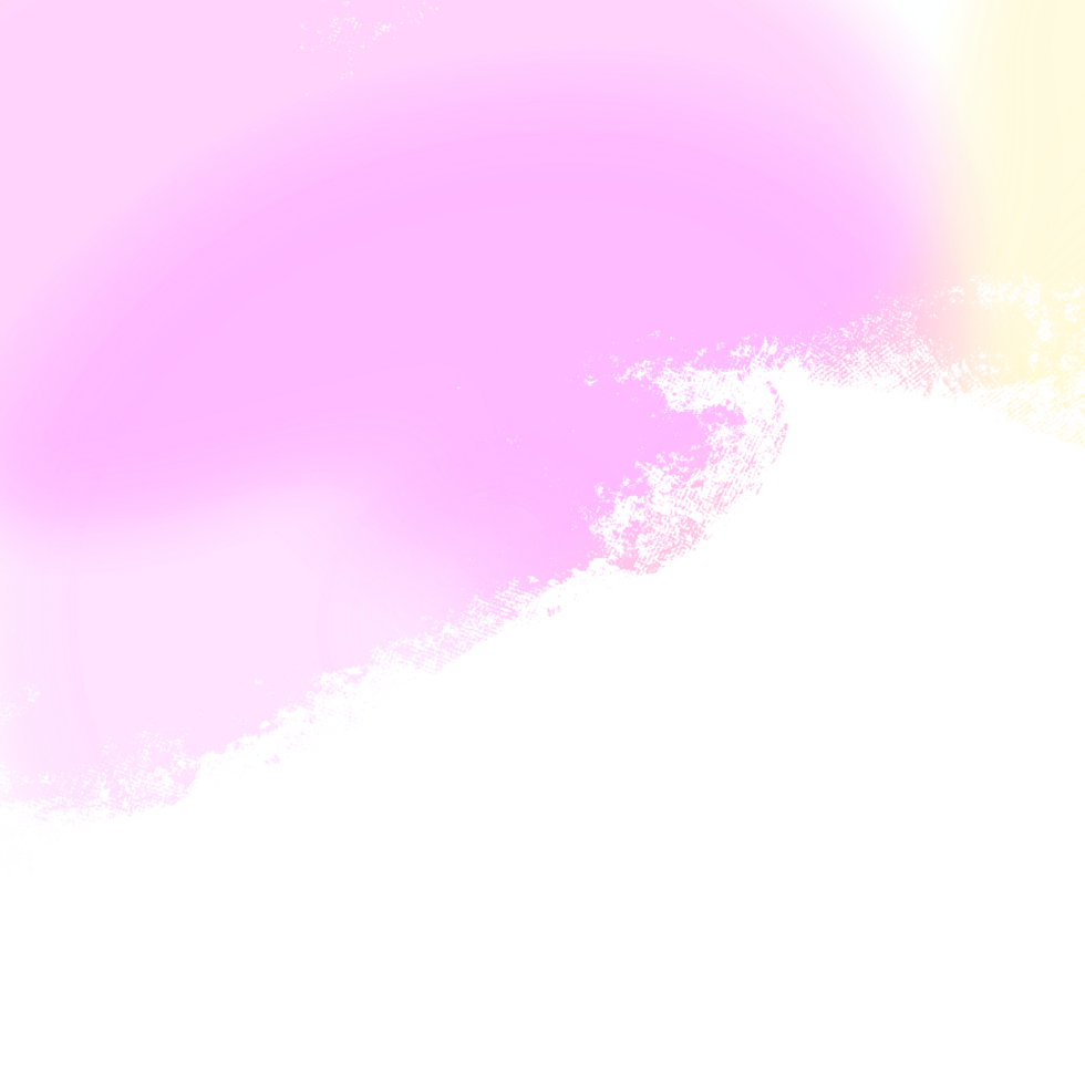 A beautiful Pink to Yellow gradient brush stroke with raw gritty grunge edges png