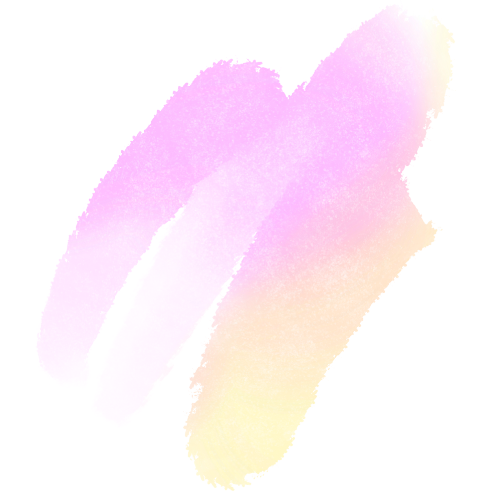 Rugged Pink Yellow gradient strokes blending into hand drawn grunge marks png
