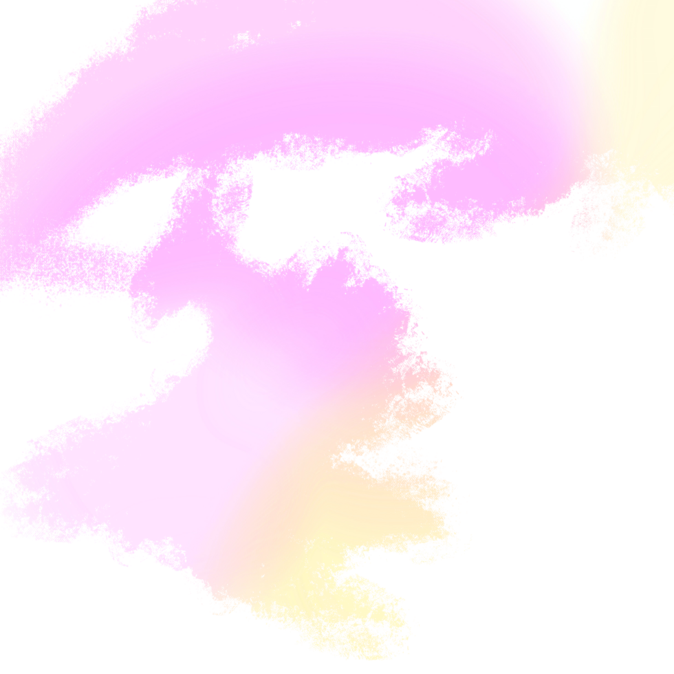 Hand drawn Pink Yellow gradient strokes fading into rugged textured grunge finishes png