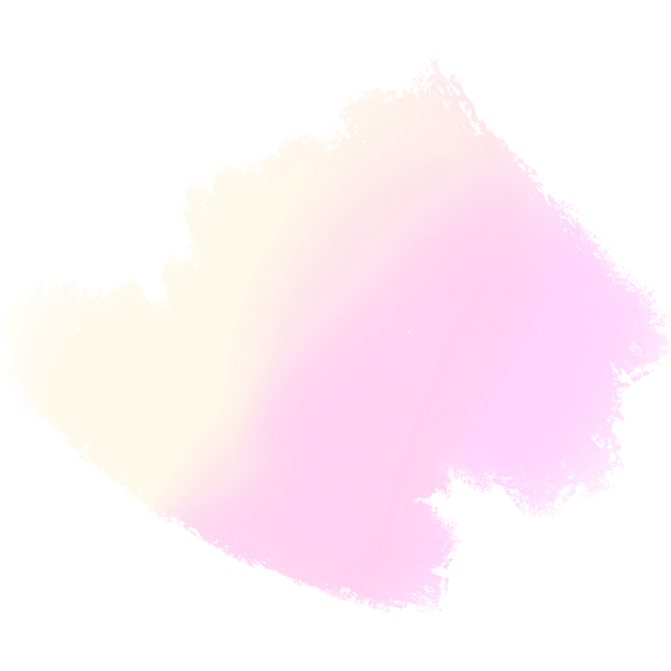 Soft Pink and Yellow gradient brush strokes with rough textured hand drawn edges png