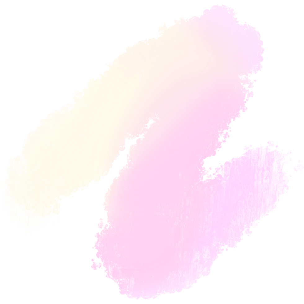 Soft Pink to Yellow gradient strokes merging into rough textured grunge marks png