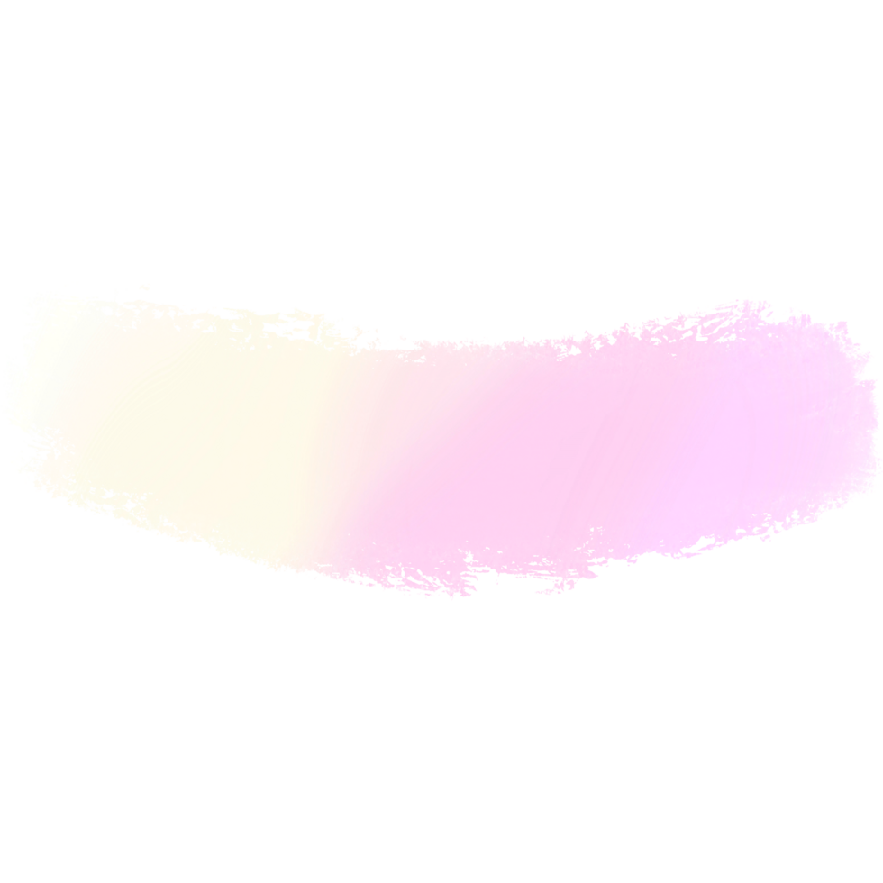A beautiful Pink Yellow gradient brush stroke with hand drawn grunge textures and rugged edges png
