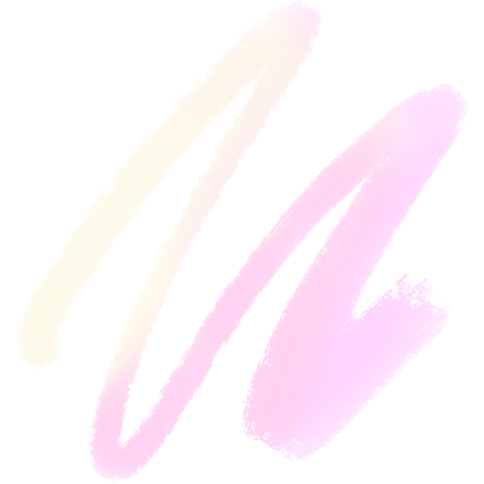 Rugged Pink Yellow gradient brush strokes with bold textured grunge inspired marks png