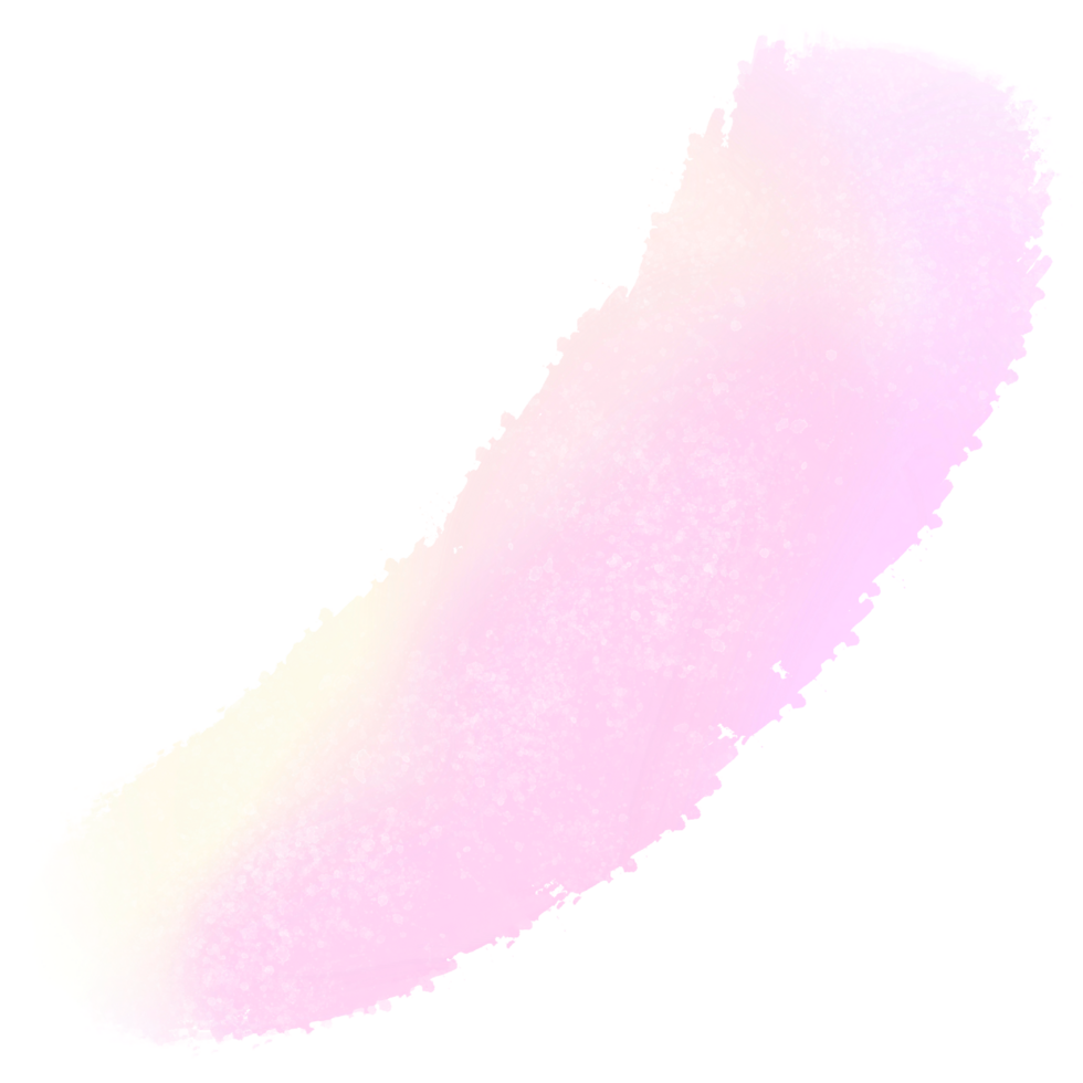 A textured Pink Yellow gradient brush stroke with raw hand drawn grunge effects png