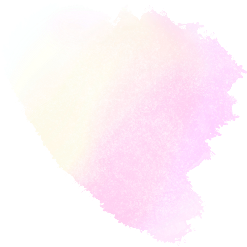A stunning hand drawn Pink Yellow gradient brush stroke with gritty textured grunge finishes png