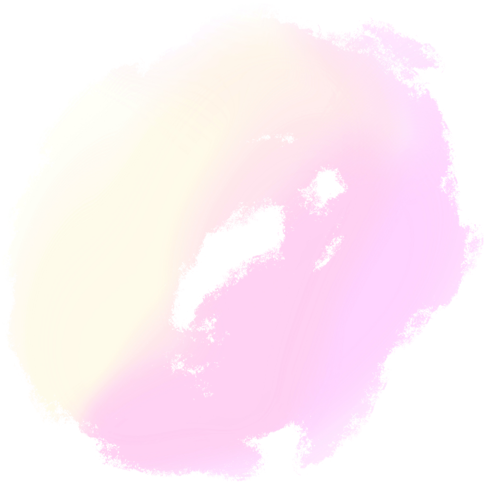 Soft Pink Yellow gradient brush strokes merging into textured hand drawn grunge effects png