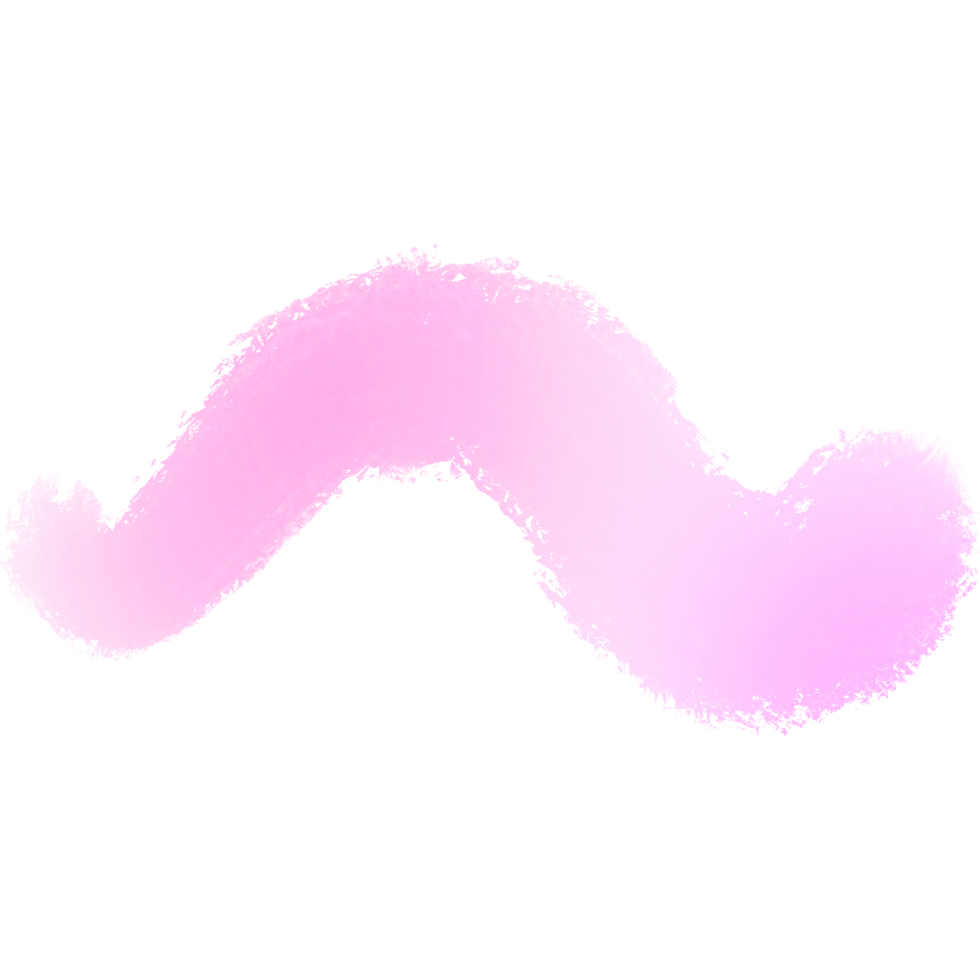 A bold Pink Yellow gradient brush stroke merging into rough hand drawn grunge effects png