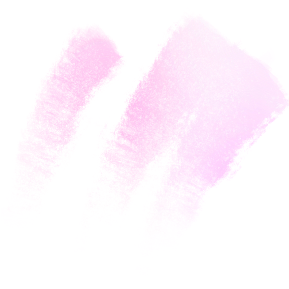 A bold Pink Yellow gradient brush stroke merging into rough textured grunge edges png