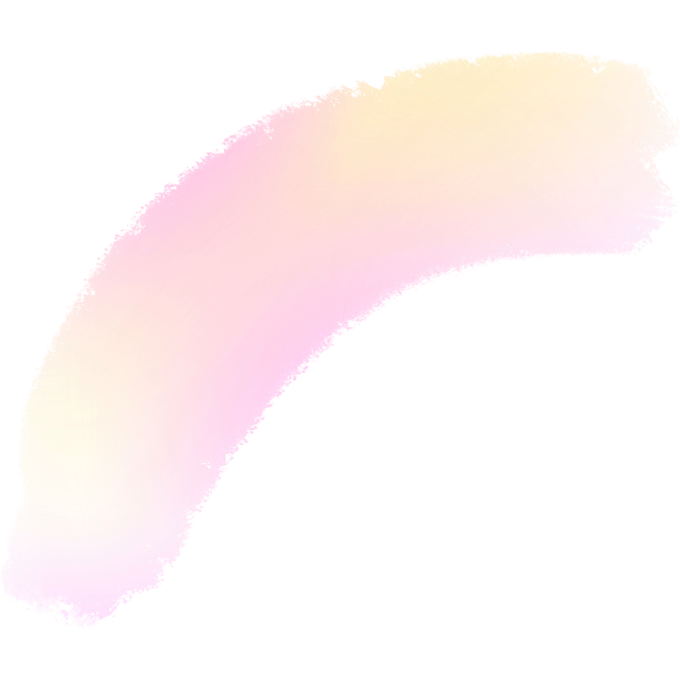 Pink Yellow gradient brush strokes fading into textured rugged hand drawn grunge edges png