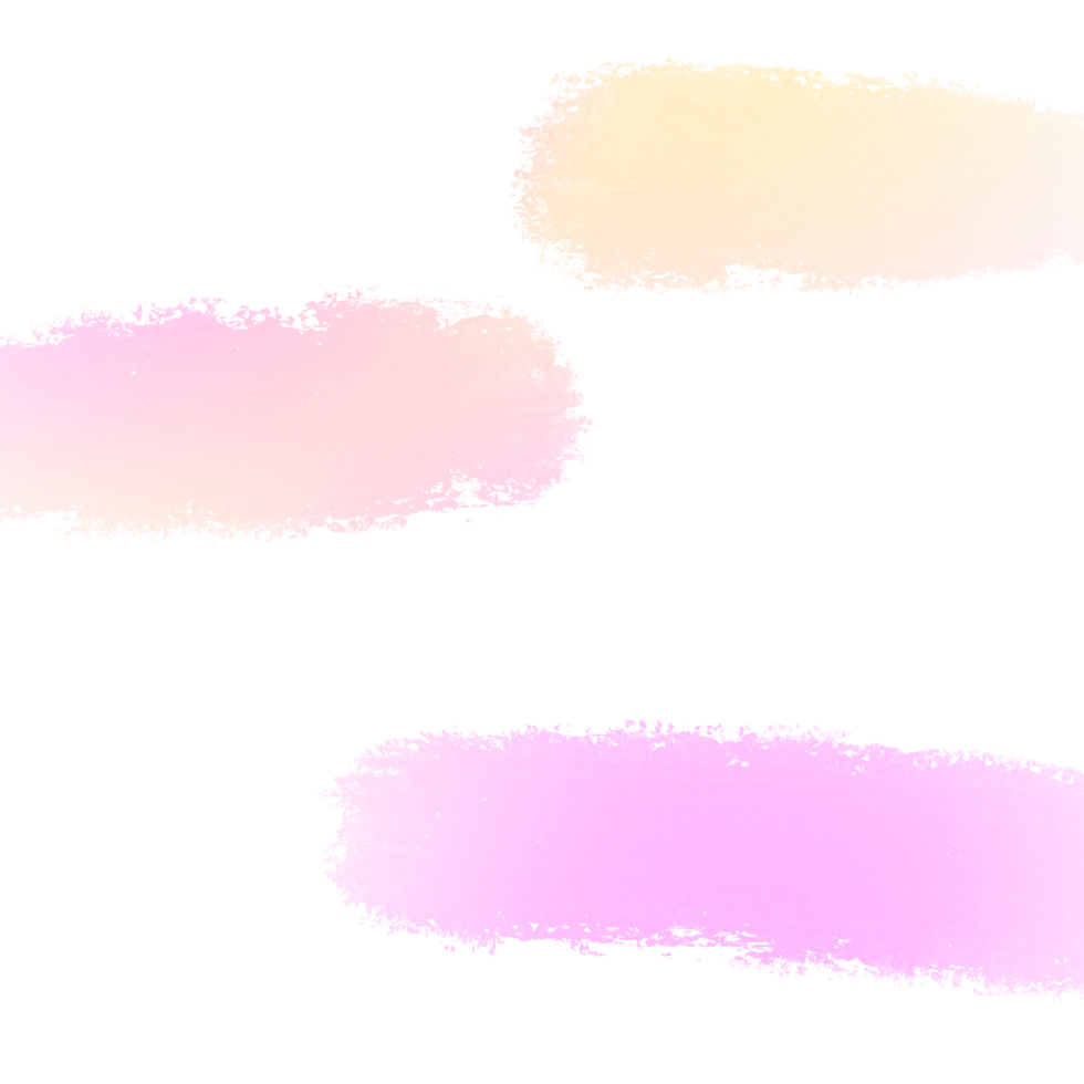 Pink Yellow gradient brush strokes merging into bold textured hand drawn grunge effects png