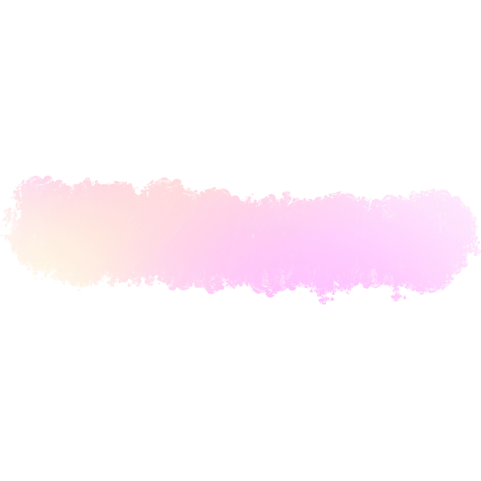 Hand drawn Pink Yellow gradient strokes with textured rough grunge effects png
