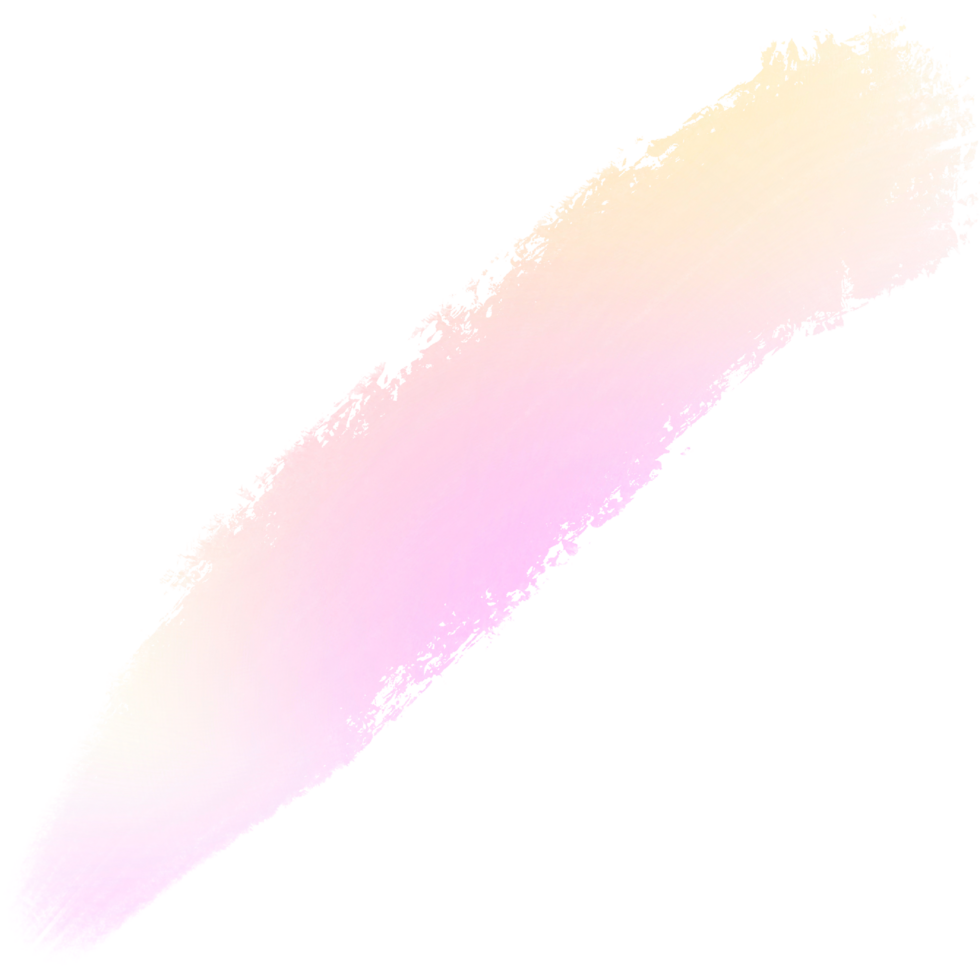 Pink Yellow gradient brush strokes with soft transitions into rough bold grunge textures png