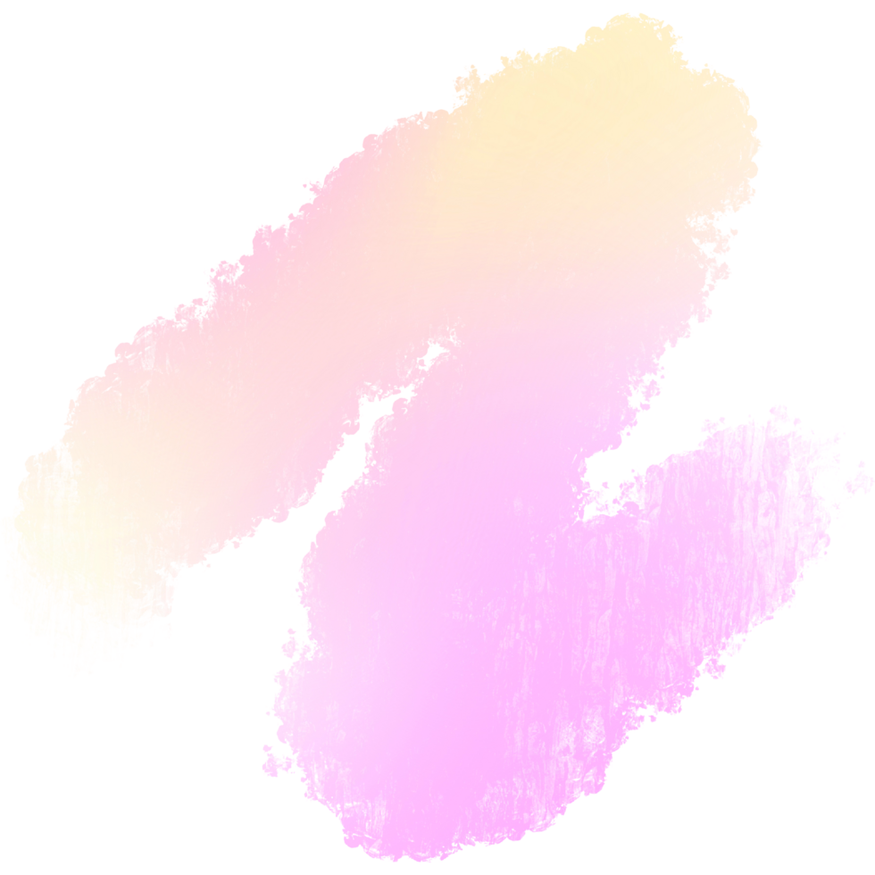 A stunning Pink Yellow gradient stroke merging into bold textured grunge marks png