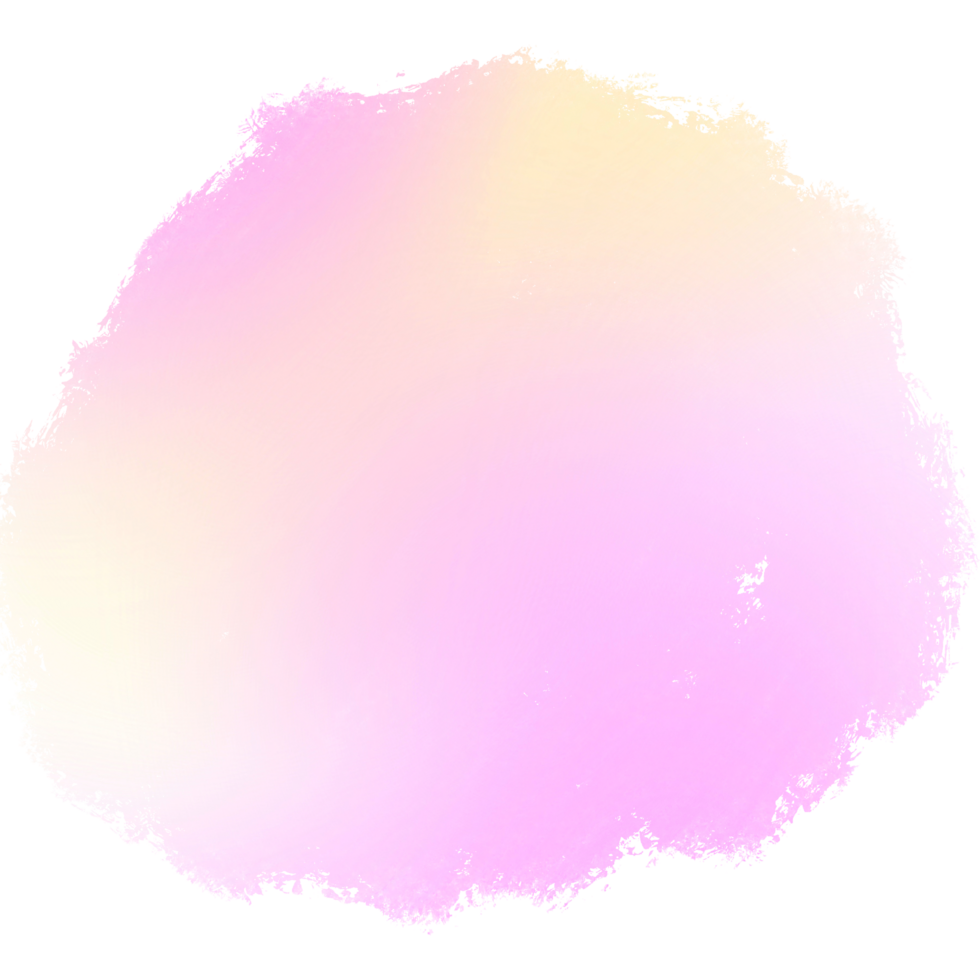 Hand drawn Pink Yellow gradient brush strokes merging into raw gritty grunge marks png