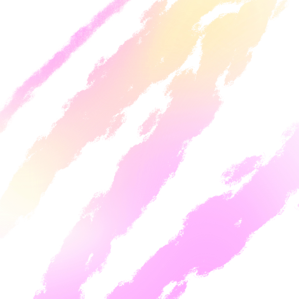 Pink Yellow gradient brush strokes blending into rough textured grunge marks png