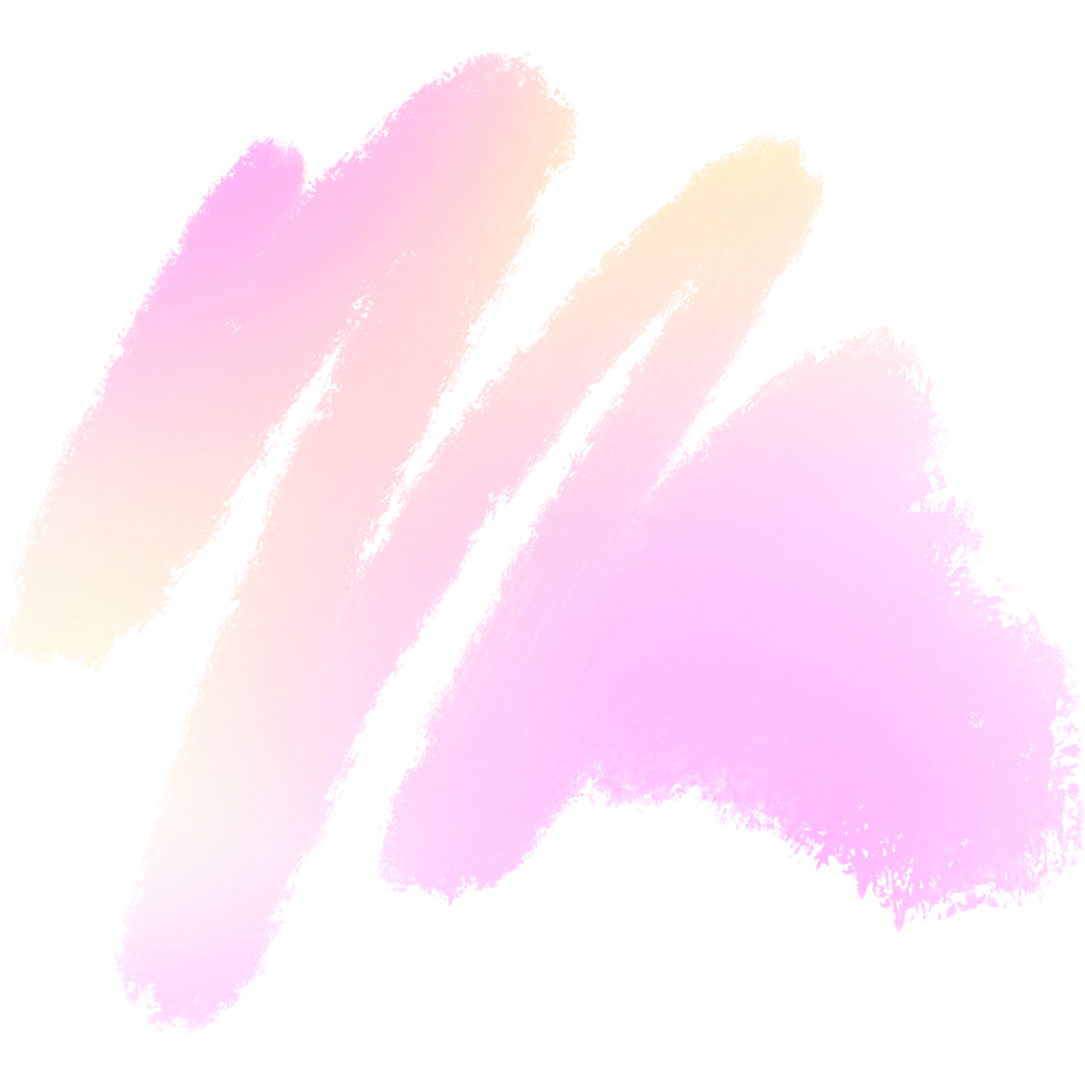 Pink Yellow gradient brush strokes with soft transitions into gritty raw grunge inspired textures png