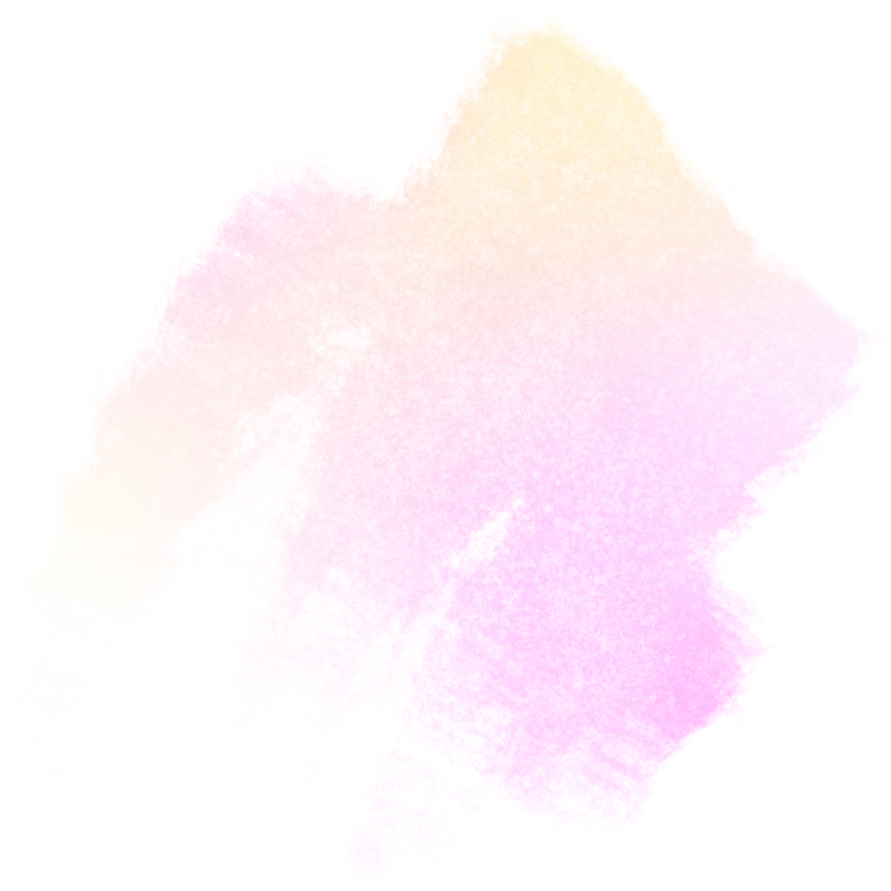 Pink Yellow gradient brush strokes fading into rugged bold hand drawn grunge textures png