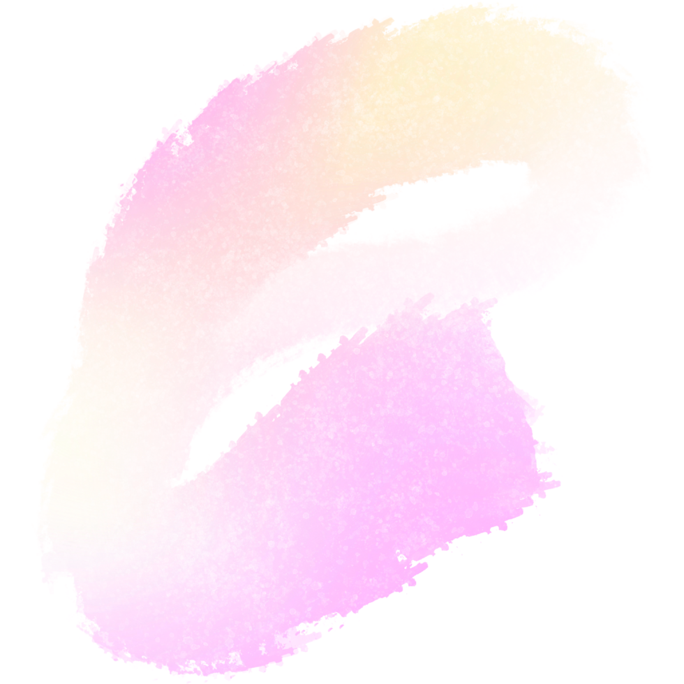 Pink Yellow gradient brush strokes merging into rugged textured hand drawn grunge marks png